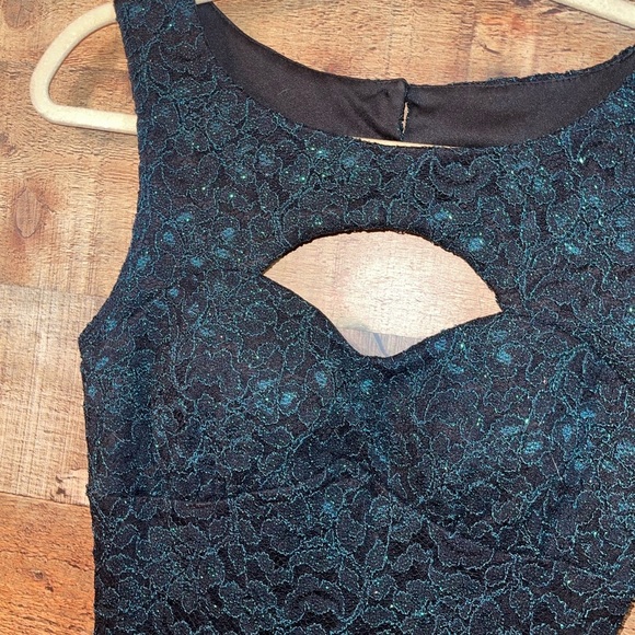 Honey & Rosie Lace Cut Out Sexy Mini Dress - Picture 2 of 7